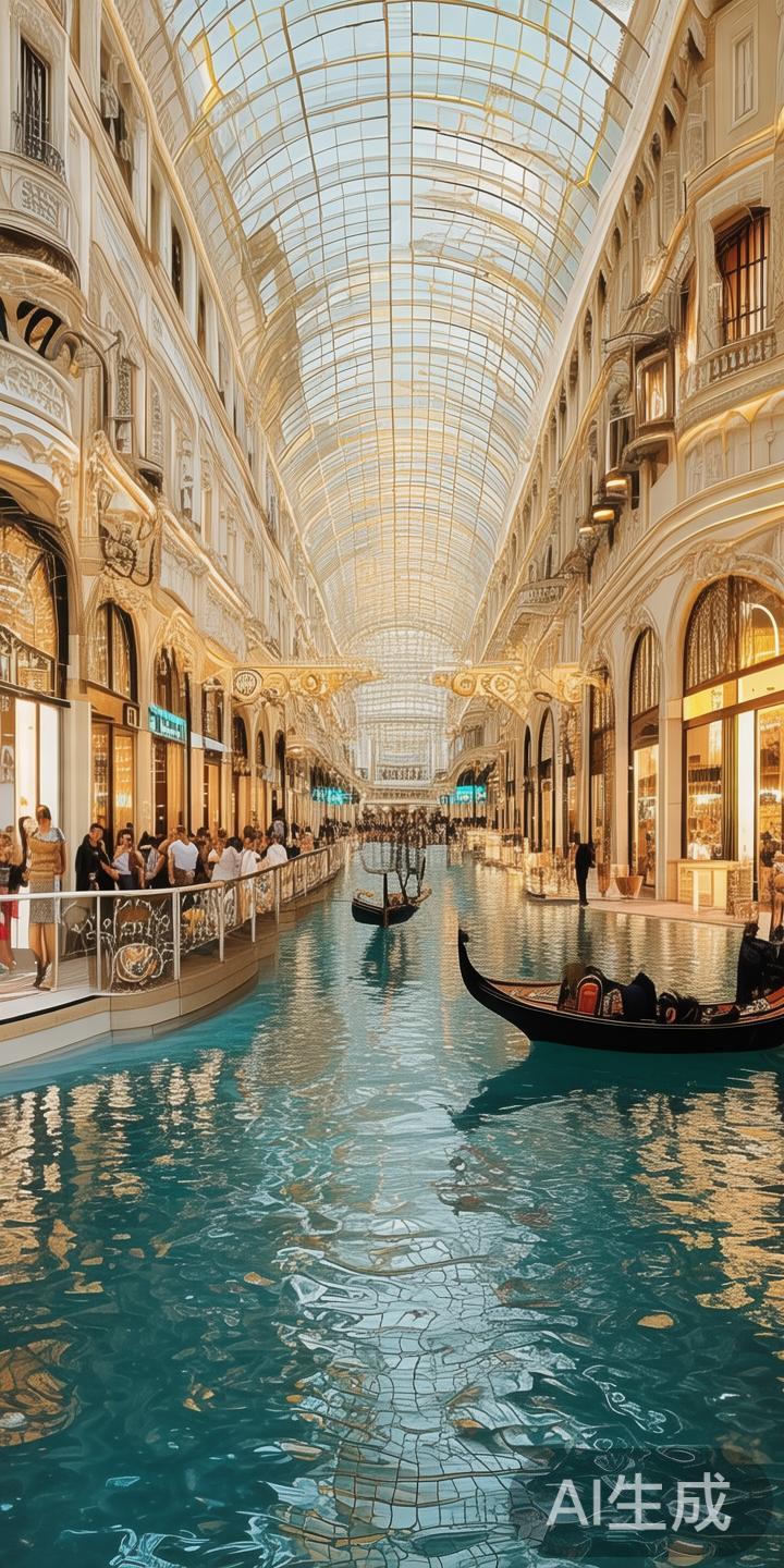 澳门威尼斯体验之旅:尽享奢华购物与精彩娱乐盛宴 走进澳门威尼斯,首要印象便是其宏伟的购物区。这里汇